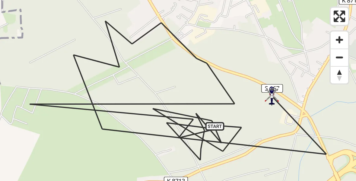 Flugroute Polizeihubschrauber Pirna - Pirna, 30 April 2026, 19:37