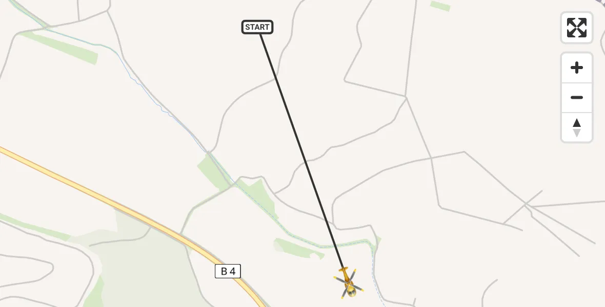 Flugroute Rettungshubschrauber Sondershausen - Sondershausen, 01 Mai 2026, 08:49