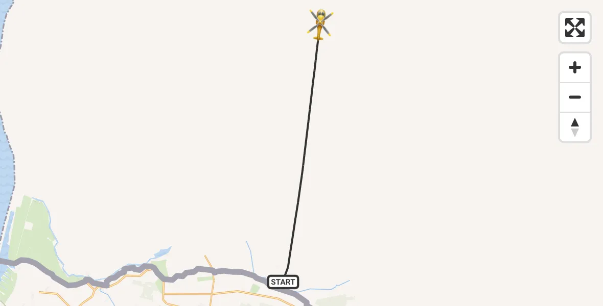 Flugroute Rettungshubschrauber Lydersholm - Lydersholm, 01 Mai 2026, 11:53