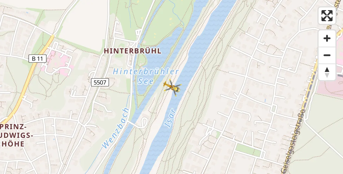 Flugroute Rettungshubschrauber München - München, 01 Mai 2026, 16:49