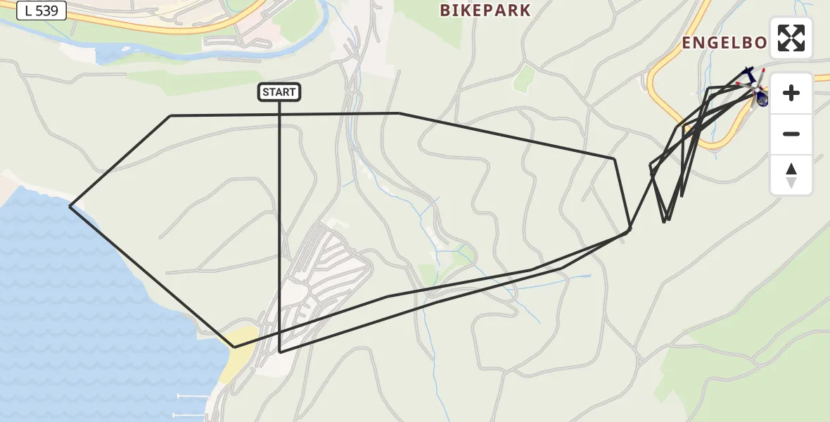 Flugroute Polizeihubschrauber Attendorn - Attendorn, 01 Mai 2026, 18:22