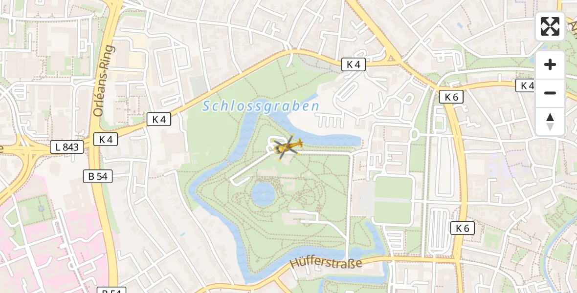 Flugroute Ambulanzhubschrauber Münster - Münster, 02 Mai 2026, 08:26