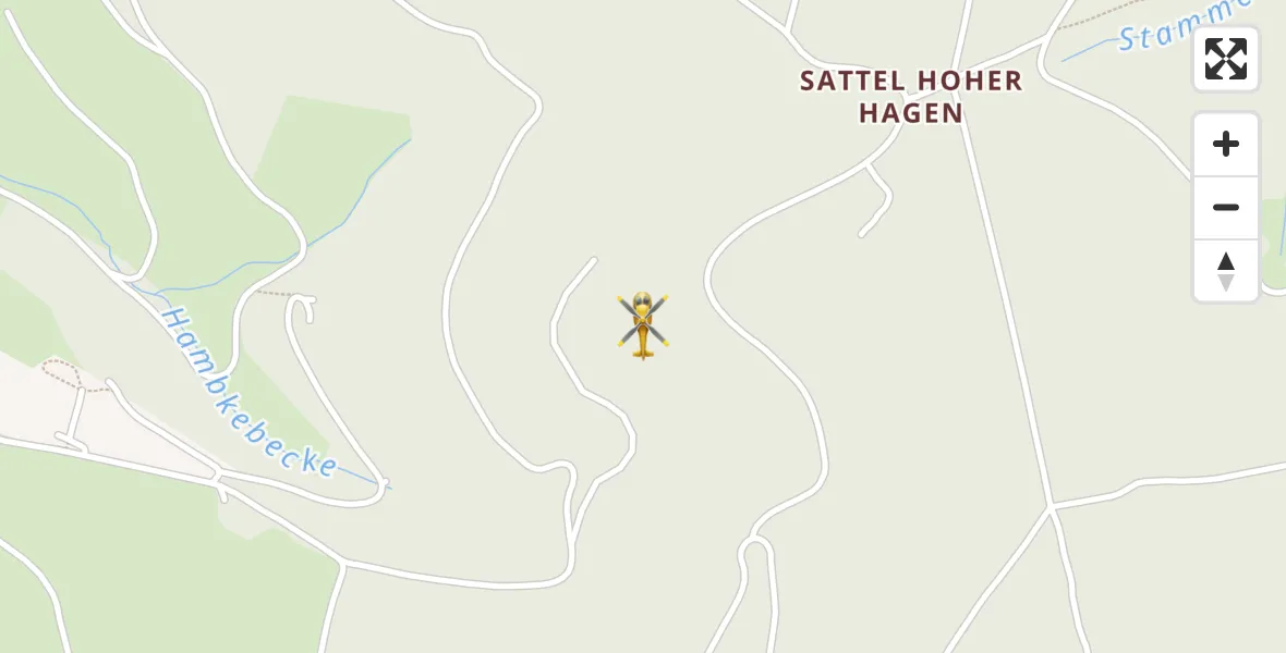 Flugroute Rettungshubschrauber Winterberg - Winterberg, 02 Mai 2026, 09:03