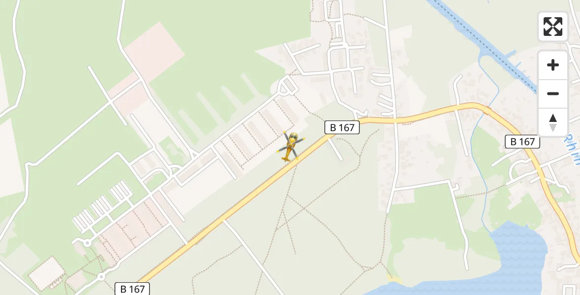 Flugroute Rettungshubschrauber Neuruppin - Neuruppin, 02 Mai 2026, 11:38