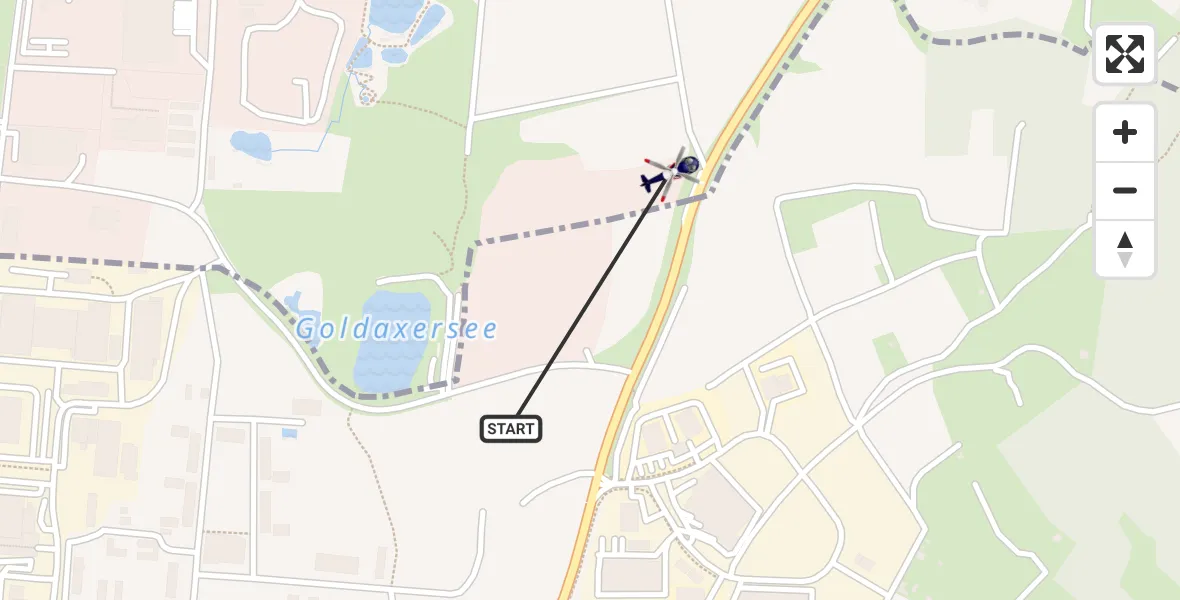 Flugroute Polizeihubschrauber Bayreuth - Bindlach, 02 Mai 2026, 12:26