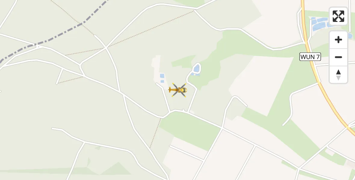 Flugroute Rettungshubschrauber Tröstau - Tröstau, 02 Mai 2026, 13:47