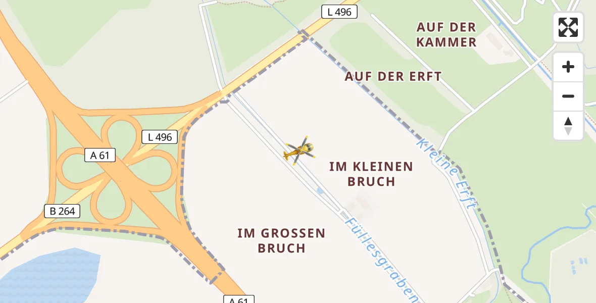 Flugroute Ambulanzhubschrauber Kerpen - Kerpen, 02 Mai 2026, 14:44