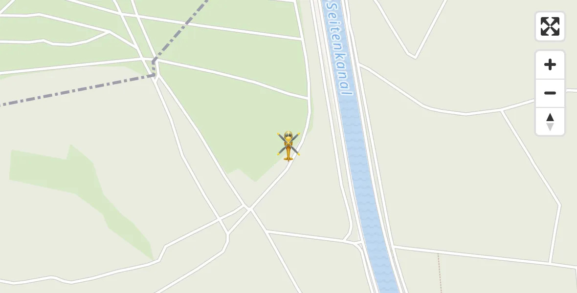 Flugroute Rettungshubschrauber Bienenbüttel - Bienenbüttel, 03 Mai 2026, 08:53