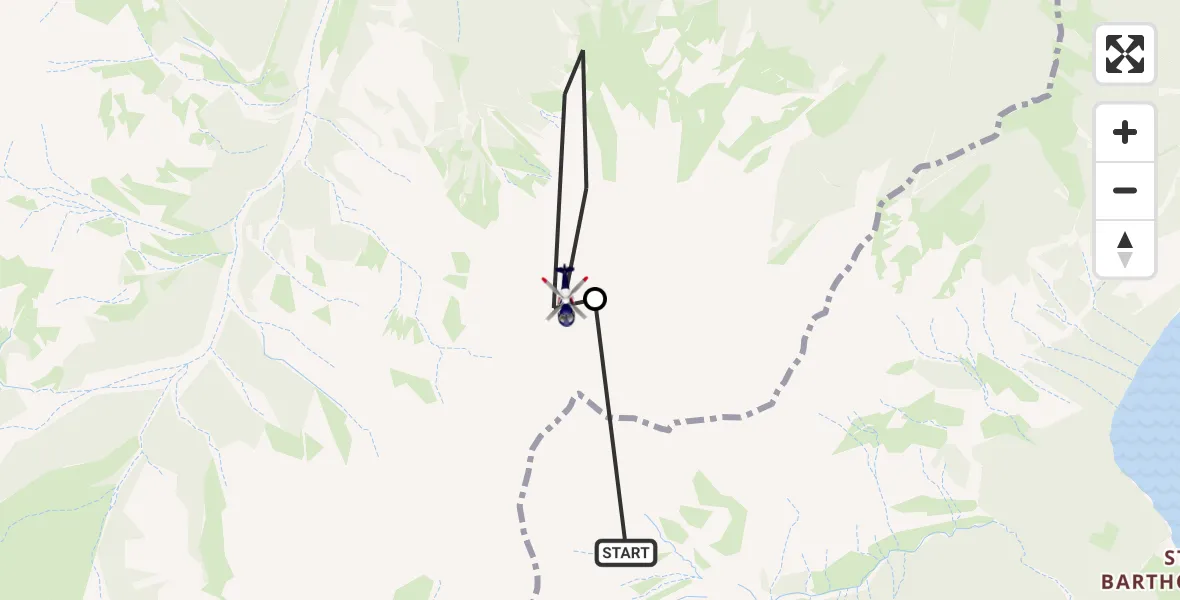 Flugroute Polizeihubschrauber Schönau a.Königssee - Ramsau b.Berchtesgaden, 03 Mai 2026, 12:15
