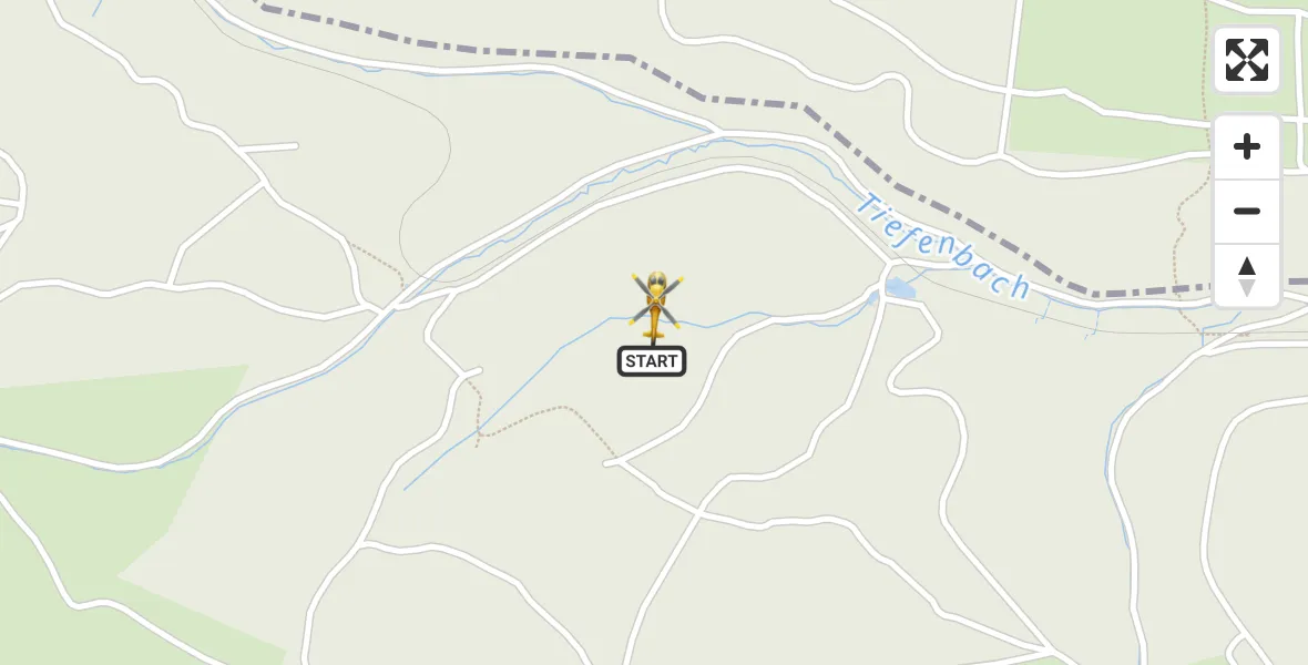 Flugroute Rettungshubschrauber Harztor - Harztor, 03 Mai 2026, 12:32