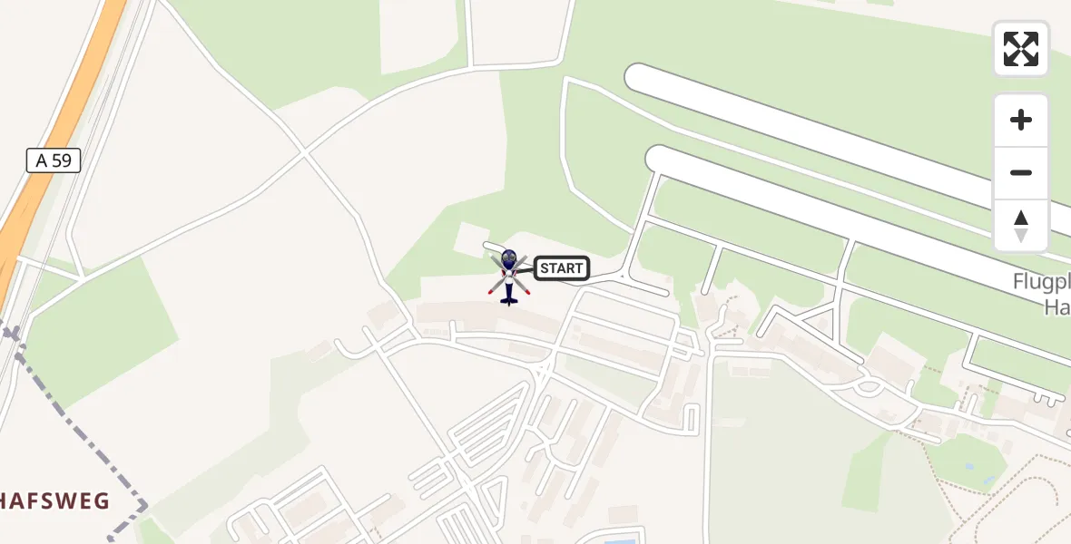 Flugroute Polizeihubschrauber Sankt Augustin - Sankt Augustin, 04 Mai 2026, 09:30