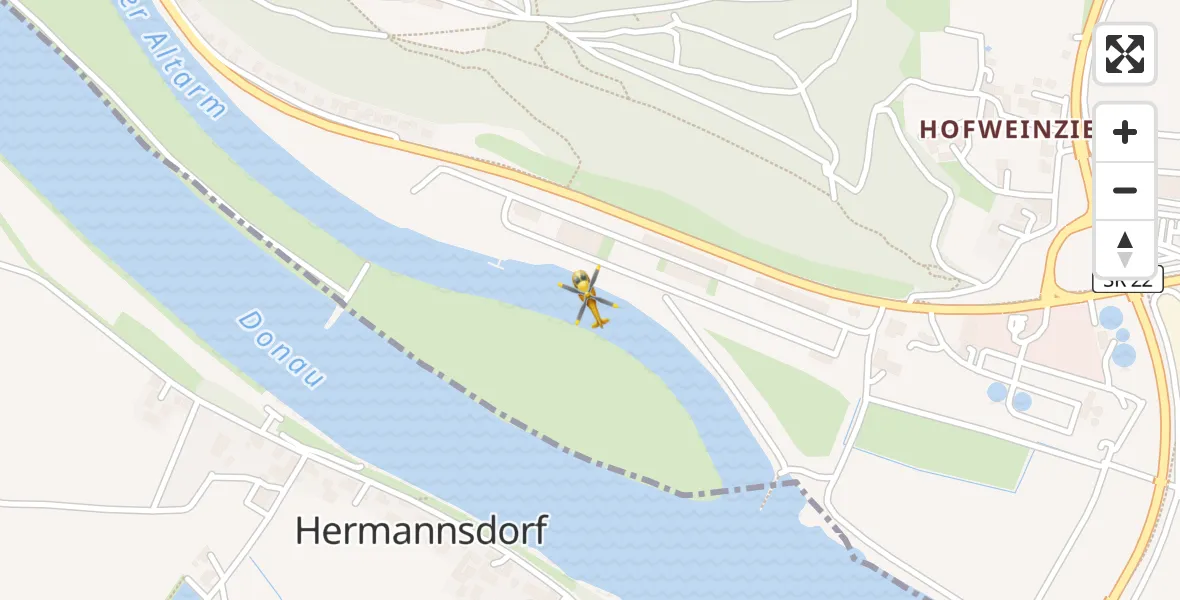 Flugroute Rettungshubschrauber Bogen - Bogen, 04 Mai 2026, 10:23
