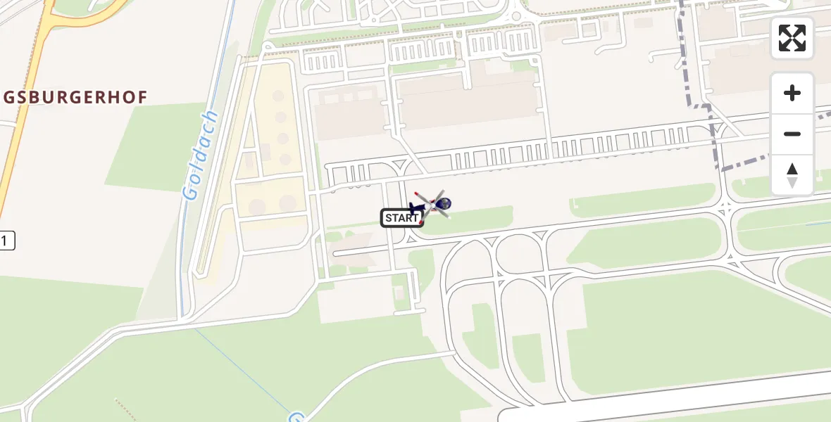 Flugroute Polizeihubschrauber München Flughafen - München Flughafen, 04 Mai 2026, 12:37