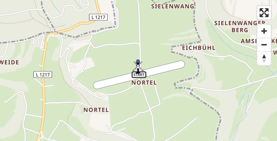 Flugroute Polizeihubschrauber Gruibingen-Nortel Flugplatz - Gruibingen-Nortel Flugplatz, 04 Mai 2026, 13:03