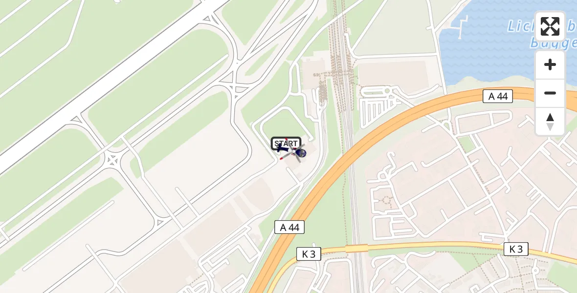 Flugroute Polizeihubschrauber Düsseldorf Flughafen - Düsseldorf Flughafen, 04 Mai 2026, 13:03