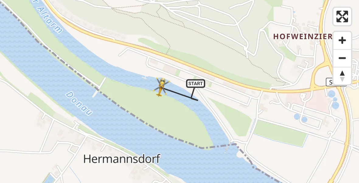 Flugroute Rettungshubschrauber Bogen - Bogen, 04 Mai 2026, 13:03