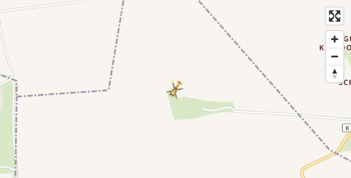Flugroute Rettungshubschrauber Bürgel - Bürgel, 04 Mai 2026, 14:00