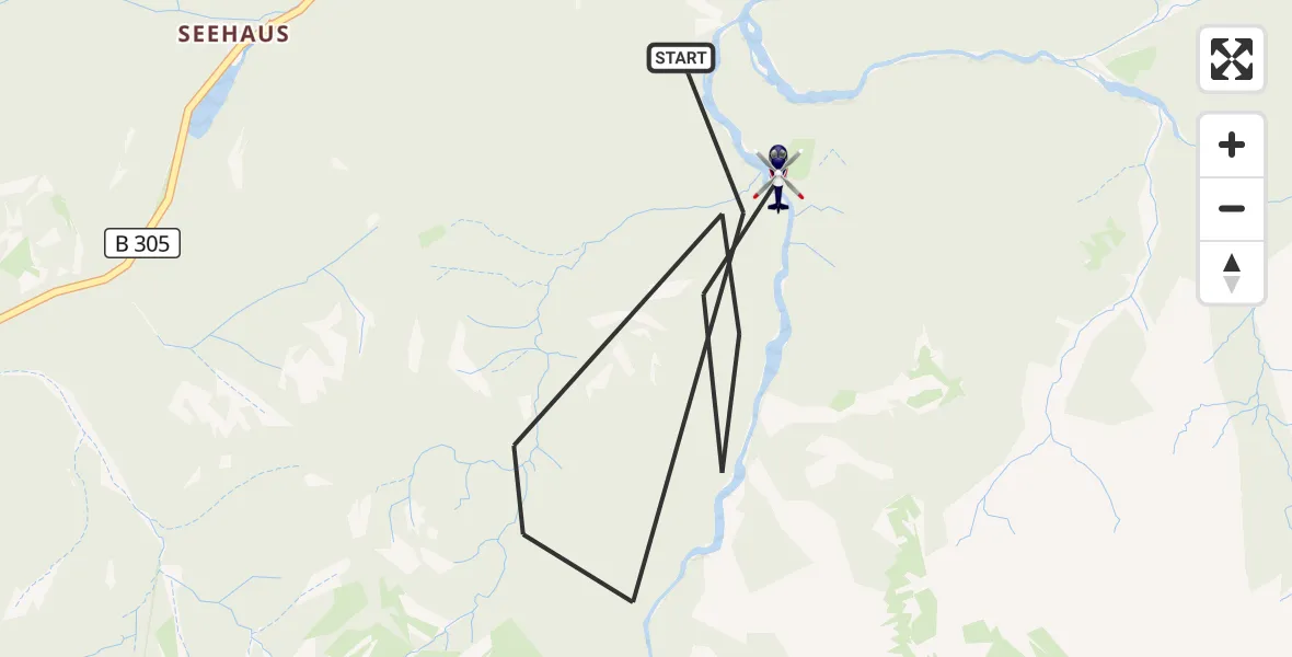 Flugroute Polizeihubschrauber Ruhpolding - Ruhpolding, 04 Mai 2026, 17:26