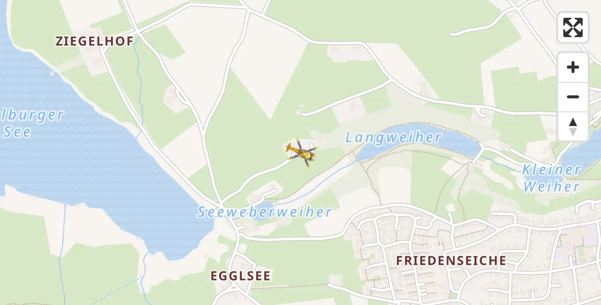 Flugroute Rettungshubschrauber Ebersberg - Ebersberg, 04 Mai 2026, 18:25