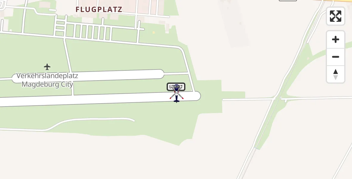Flugroute Polizeihubschrauber Magdeburg City Flugplatz - Magdeburg City Flugplatz, 05 Mai 2026, 08:13