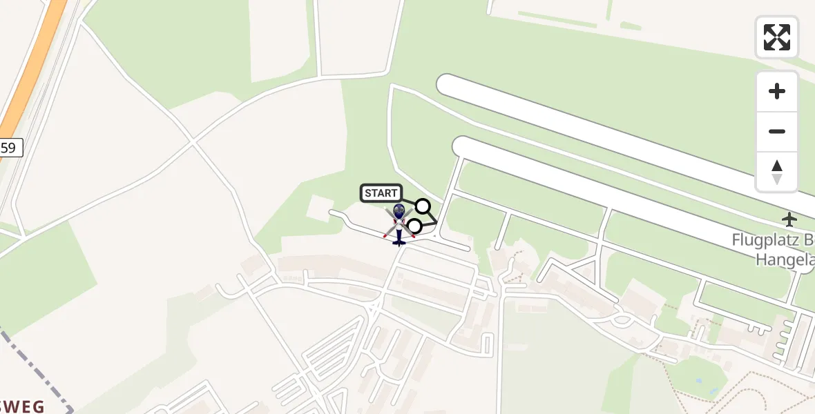 Flugroute Polizeihubschrauber Sankt Augustin - Sankt Augustin, 05 Mai 2026, 09:29