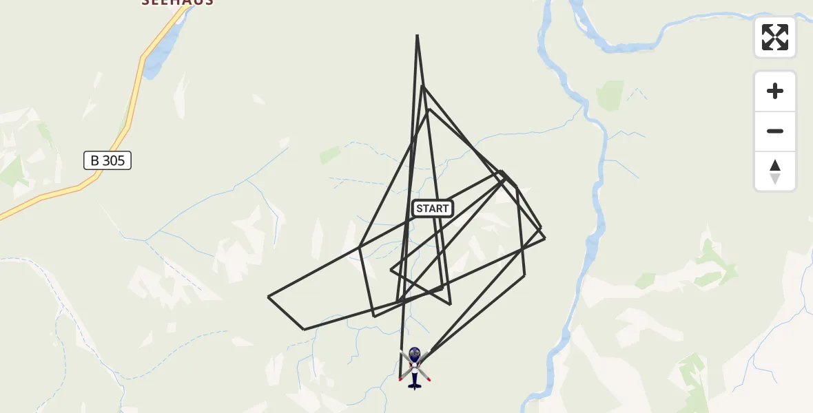 Flugroute Polizeihubschrauber Ruhpolding - Ruhpolding, 05 Mai 2026, 09:55