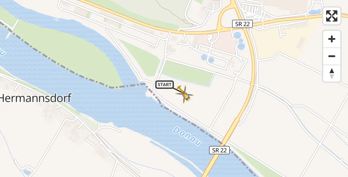 Flugroute Rettungshubschrauber Bogen - Bogen, 05 Mai 2026, 10:50