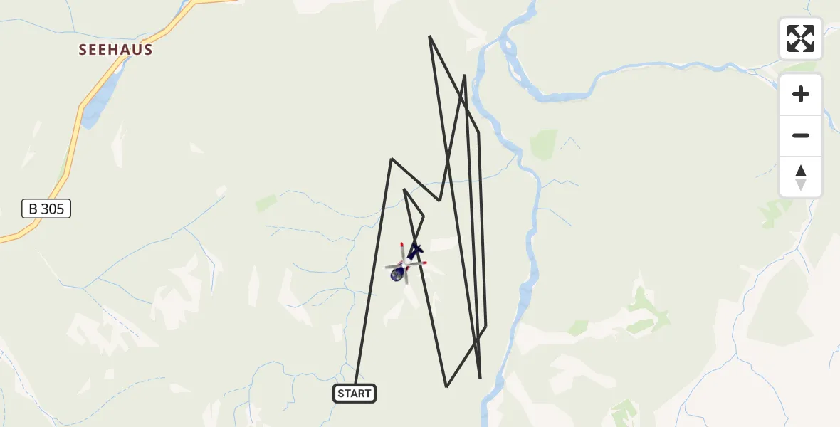 Flugroute Polizeihubschrauber Ruhpolding - Ruhpolding, 05 Mai 2026, 10:57