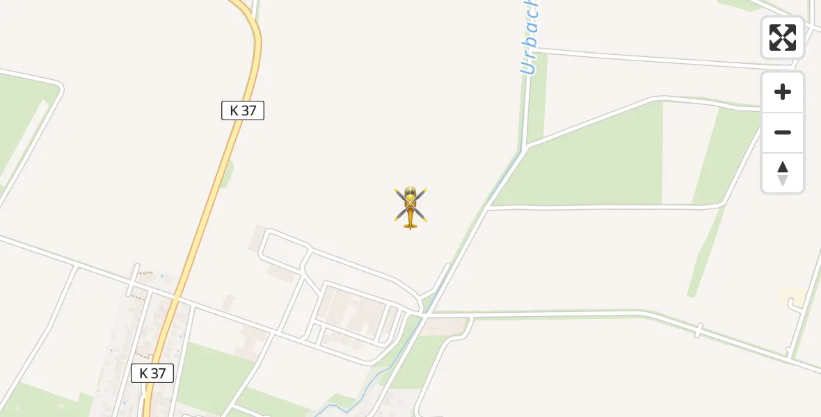 Flugroute Rettungshubschrauber Urbach - Urbach, 05 Mai 2026, 10:57