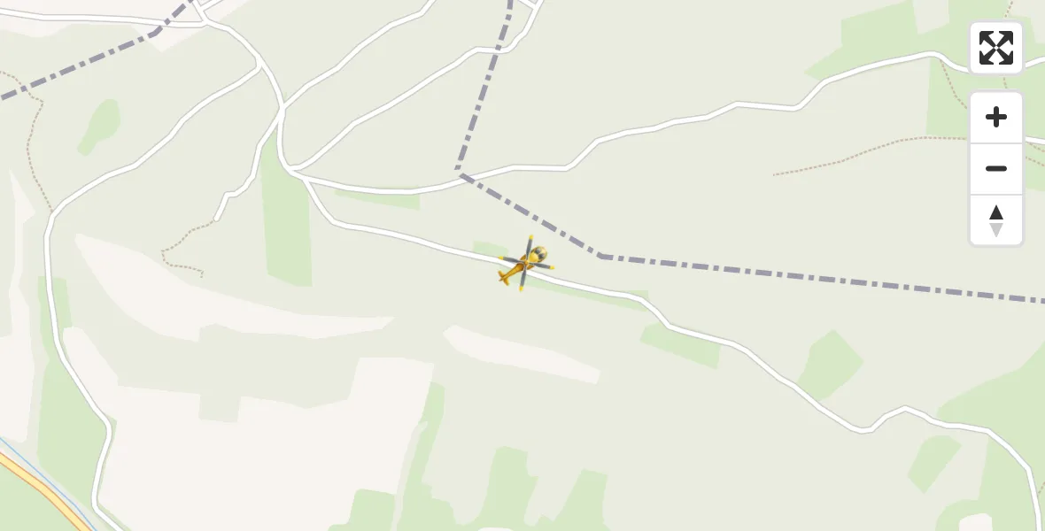 Flugroute Rettungshubschrauber Altenberga - Altenberga, 05 Mai 2026, 10:59