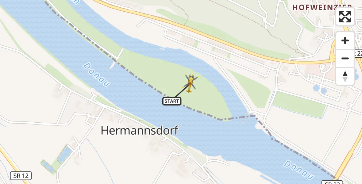 Flugroute Rettungshubschrauber Bogen - Bogen, 05 Mai 2026, 11:25