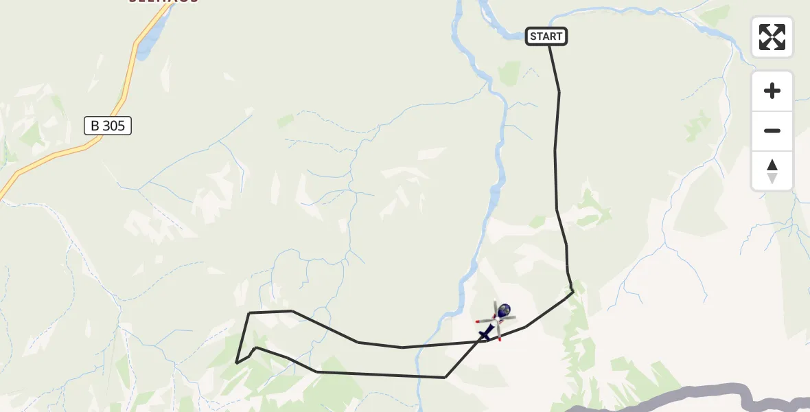 Flugroute Polizeihubschrauber Ruhpolding - Ruhpolding, 05 Mai 2026, 11:39