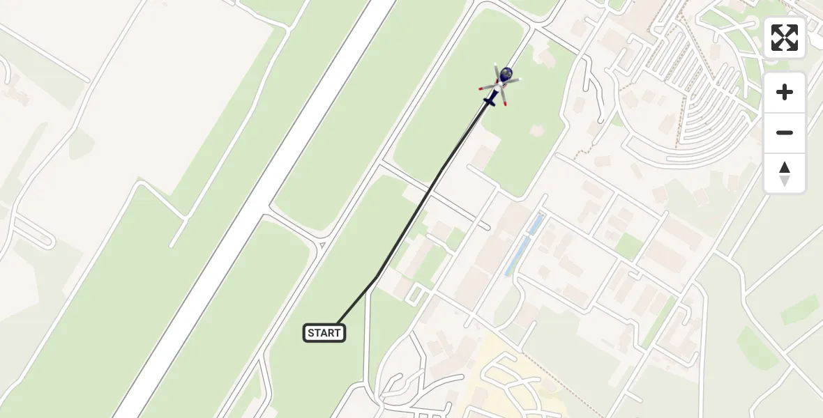 Flugroute Polizeihubschrauber Karlsruhe Baden-Baden Flughafen - Karlsruhe Baden-Baden Flughafen, 05 Mai 2026, 12:46