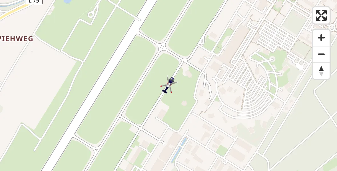 Flugroute Polizeihubschrauber Karlsruhe Baden-Baden Flughafen - Karlsruhe Baden-Baden Flughafen, 05 Mai 2026, 12:50