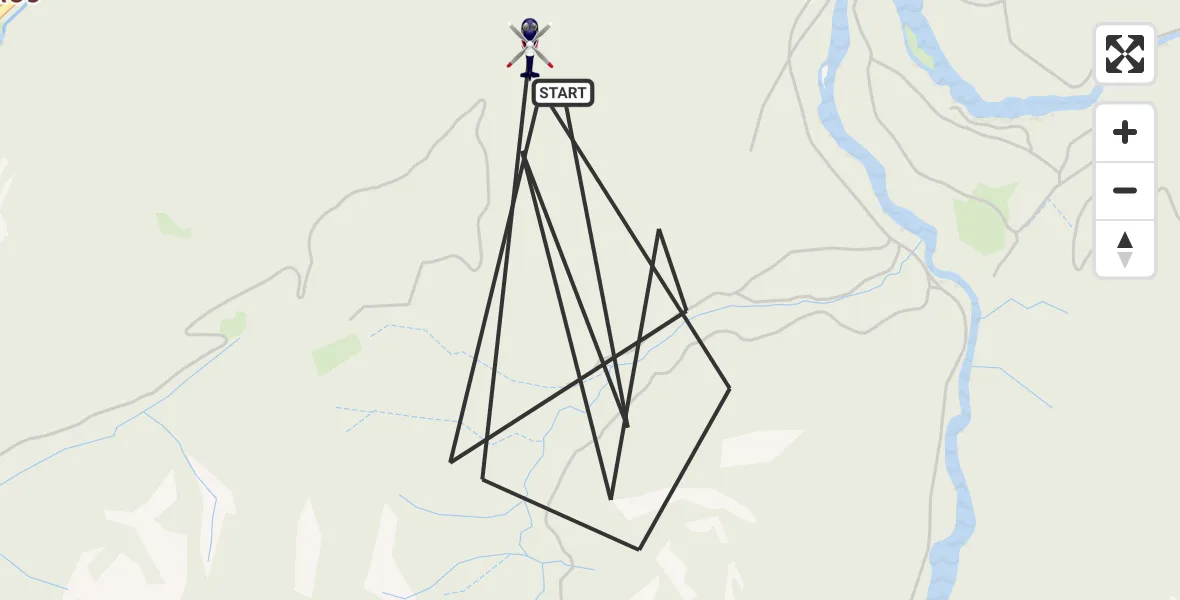 Flugroute Polizeihubschrauber Ruhpolding - Ruhpolding, 05 Mai 2026, 13:15