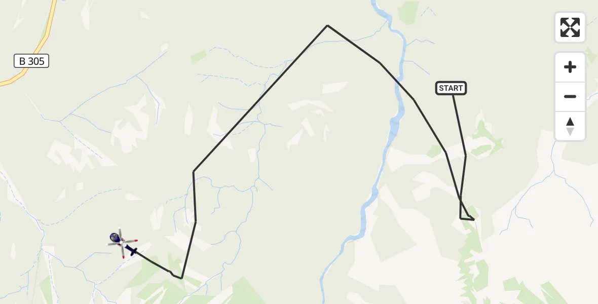 Flugroute Polizeihubschrauber Ruhpolding - Ruhpolding, 05 Mai 2026, 14:52