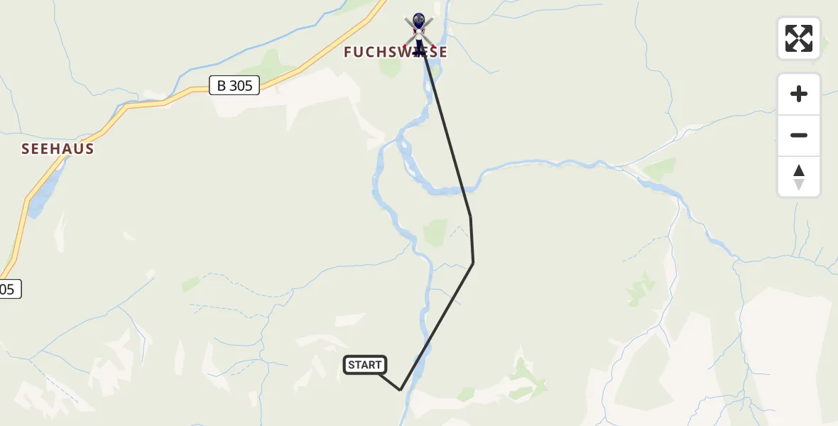Flugroute Polizeihubschrauber Ruhpolding - Ruhpolding, 05 Mai 2026, 14:53