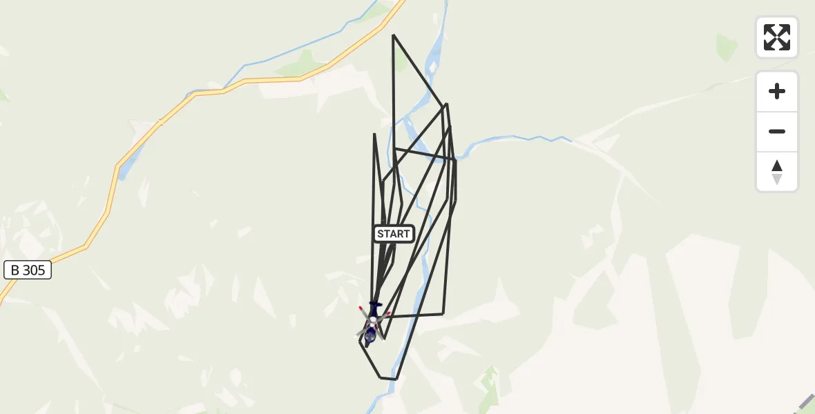 Flugroute Polizeihubschrauber Ruhpolding - Ruhpolding, 05 Mai 2026, 14:59
