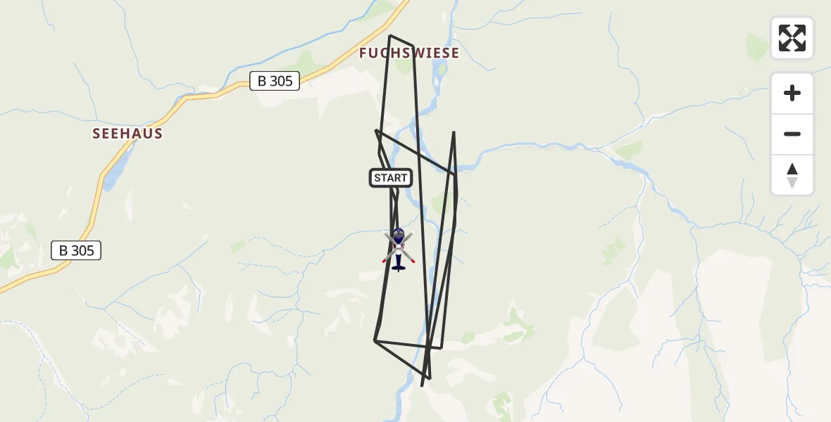 Flugroute Polizeihubschrauber Ruhpolding - Ruhpolding, 05 Mai 2026, 15:43