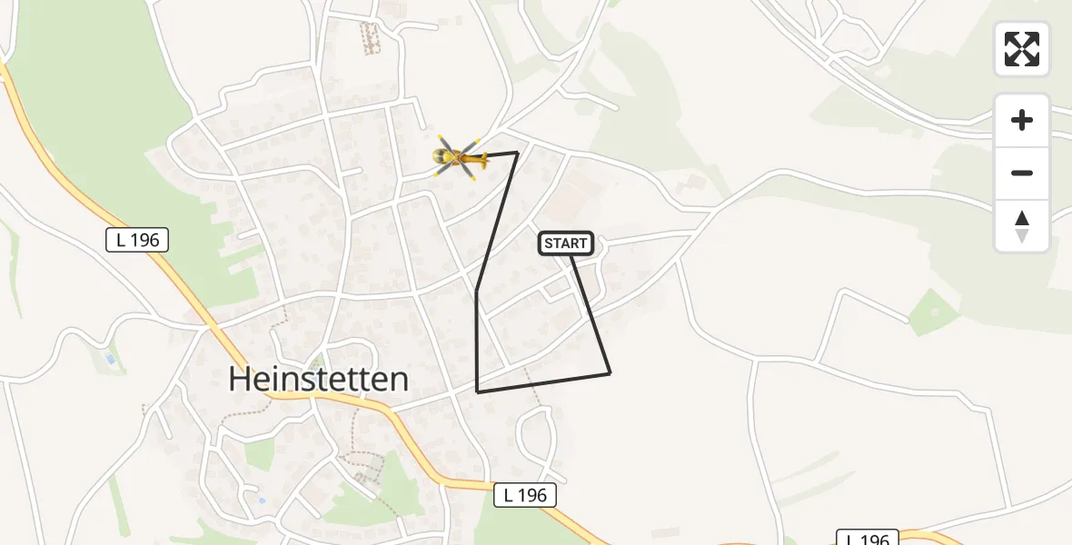 Flugroute Ambulanzhubschrauber Meßstetten - Meßstetten, 05 Mai 2026, 15:48