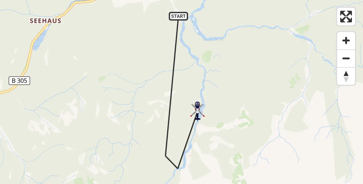 Flugroute Polizeihubschrauber Ruhpolding - Ruhpolding, 05 Mai 2026, 17:01
