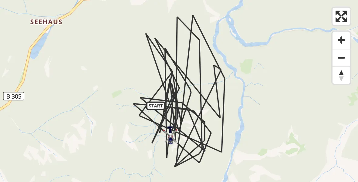 Flugroute Polizeihubschrauber Ruhpolding - Ruhpolding, 05 Mai 2026, 17:07