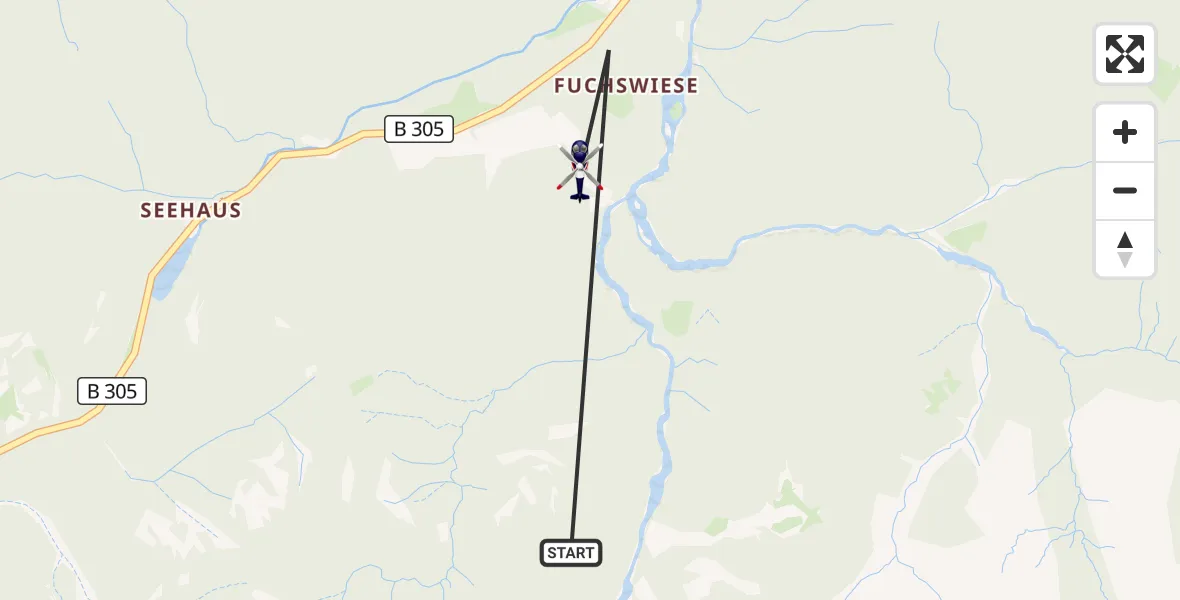 Flugroute Polizeihubschrauber Ruhpolding - Ruhpolding, 05 Mai 2026, 17:06