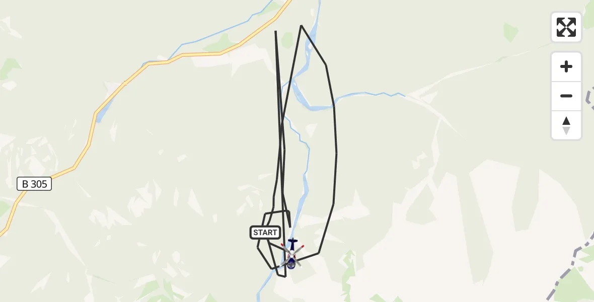 Flugroute Polizeihubschrauber Ruhpolding - Ruhpolding, 05 Mai 2026, 17:43