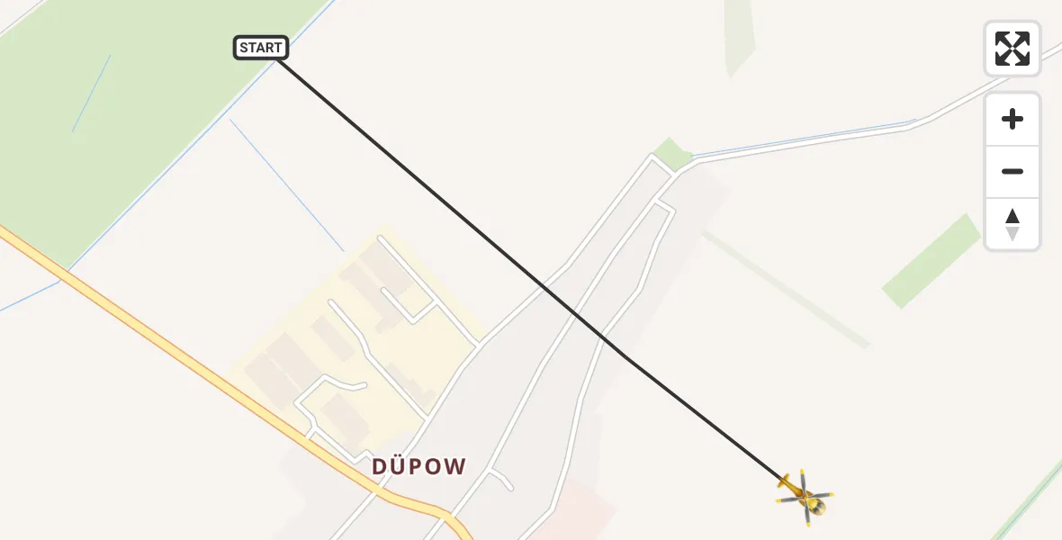 Flugroute Rettungshubschrauber Perleberg - Perleberg, 06 Mai 2026, 05:32