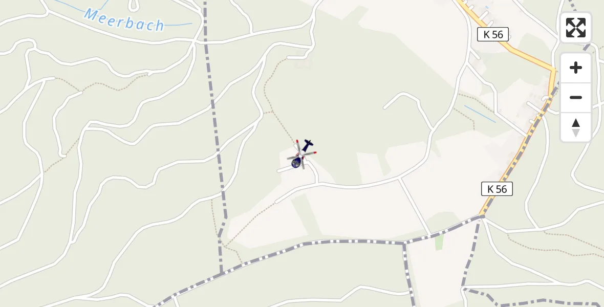 Flugroute Polizeihubschrauber Lautertal (Odenwald) - Lautertal (Odenwald), 06 Mai 2026, 09:02