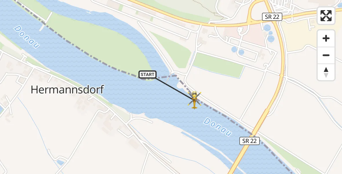 Flugroute Rettungshubschrauber Bogen - Bogen, 06 Mai 2026, 09:32