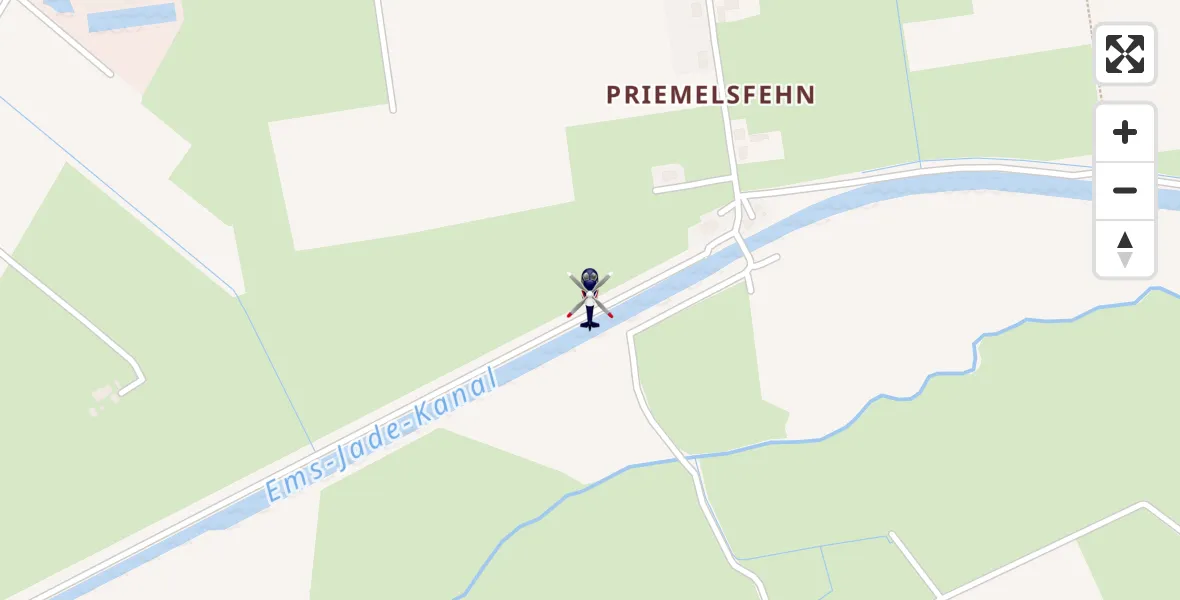 Flugroute Polizeihubschrauber Friedeburg - Friedeburg, 06 Mai 2026, 09:48