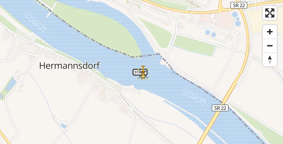 Flugroute Rettungshubschrauber Bogen - Bogen, 06 Mai 2026, 09:55