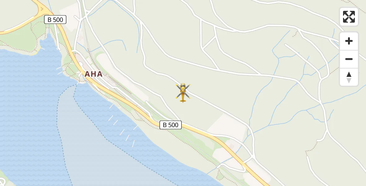 Flugroute Rettungshubschrauber Schluchsee - Schluchsee, 06 Mai 2026, 10:57